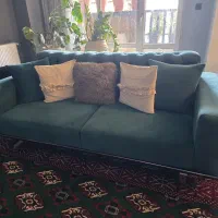 مبل چستر هشت نفره با صندلی نهارخوری