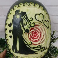 میوه آرایی و حکاکی هندوانه شب یلدا|خدمات پذیرایی، مراسم|ماهدشت, |دیوار