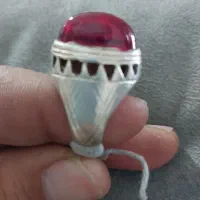 انگشتریمنی و۲۴نگین وانگشتریاقوت|جواهرات|خلیل آباد, |دیوار