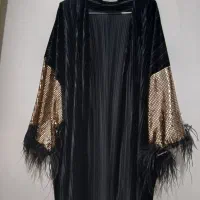 مانتو ی بلند مجلسی مخمل