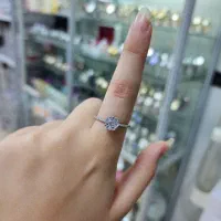 انگشتر فلاور نقره اصلی عیار ۹۲۵|جواهرات|کرمانشاه, |دیوار