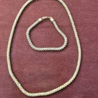 گردنبند و دستبند  بدون اجرت ایتالیایی اصل|جواهرات|قم, باجک دو|دیوار