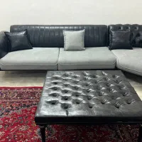 فروش مبل L شرکتی در حد نو نصف فیمت|مبلمان خانگی و میز عسلی|تهران, امجدیه (خاقانی)|دیوار