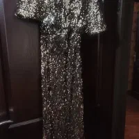 لباس مجلسی مخمل پولکی