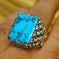 انگشتر فدیوم آصف قاسمی فیروزه معدن چاه نیشابور