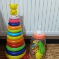 جغجغه و آجر بازی|اسباب‌بازی بچه|هشتگرد, شهرک مهستان ۱|دیوار