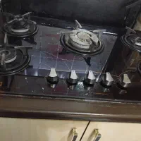 گاز،صفحه ای شیشه ای ۵شعله