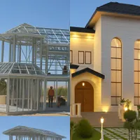 ساخت ویلا مدرن،سازه پیشساخته،ال اس اف در گیلان،LSF