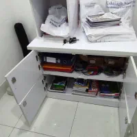 میز چاپگر رومیزی بزرگ، و کمد وسایل|مبلمان اداری|رشت, نامجو|دیوار