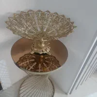 میوه خوری برنجی ومیز استیل