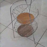 سبد دوطبقه اشپزخانه|آب‌چکان و نظم‌دهنده ظروف|قم, زنبیل آباد|دیوار