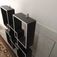 باکس چوبی زیبا در حد نو|کتابخانه، شلف، قفسههای دیواری|جونقان, |دیوار