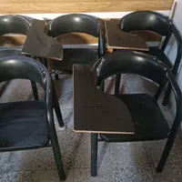 صندلی چرم دسته دار دانشجویی