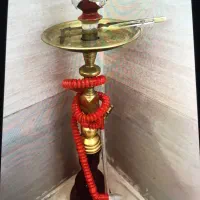 قلیان تنه برنجی درحدنوبه|صنایع دستی و سایر لوازم تزئینی|تهران, مخصوص|دیوار