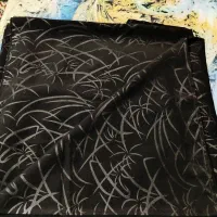 چادر دوخته مشکی طرحدار نو قد چادر 170