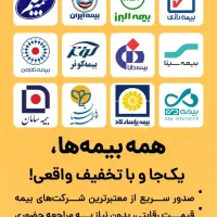 صدور بیمه شخص ثالث، بدنه، درمان و آتشسوزی