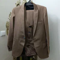 کت و شلوار مردانه رنگ شتری