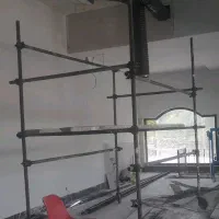 داربست فلزی چهارپایه چرخدار نما تابلو چاله آسانسور|خدمات پیشه و مهارت|مشهد, توس (بلوار توس)|دیوار