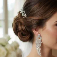 گوشواره جواهری دستساز|زیورآلات و اکسسوری|شیراز, شهرک گلستان شمالی|دیوار