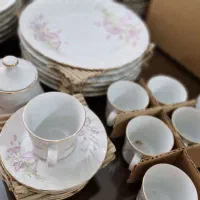 سرویس چینی قدیمی آک با جعبه فابریک|ظروف سرو و پذیرایی|اردبیل, |دیوار