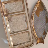 گلدان مرغی اصل برجسته سینی دیس ماهی|کلکسیون اشیاء عتیقه|شهریار, شهرک وائین|دیوار