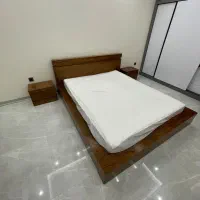 تخت دونفره کاملا سالم همراه روتختی ودوعدد پاتختی|تخت و سرویس خواب|کرج, گوهردشت|دیوار