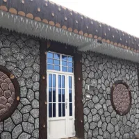 نما طرح چوب و سنگ سیمانی