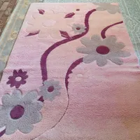فرش ماشینی طرح بنفشه