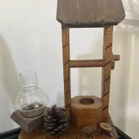 دکوری چوبی و‌گلدان  ر دو صنایع دستی مناسب روز معلم