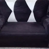 مبل راحتی قهوه ایی خیلی تمیز ۷ نفره
