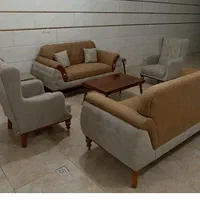 فروش چند دست‌مبل کف نمایشگاه قیمت تولیدی ماهی ۵م|مبلمان خانگی و میز عسلی|میبد, |دیوار