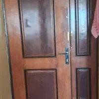 درب چوبی دو لنگه