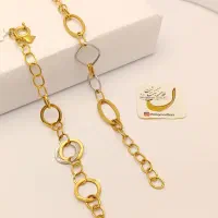 دستبند طلای 18عیار زرد و سفید زرافشان|جواهرات|شیراز, ملاصدرا|دیوار