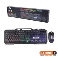 کیبورد ماوس گیمینگ 11400 xp دارای rgb زیر فلزی|قطعات و لوازم جانبی رایانه|مشهد, کوه سنگی|دیوار
