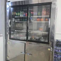 فروش یخچال کبابی 4 درب  و تاپینگ گرم 5 خانه