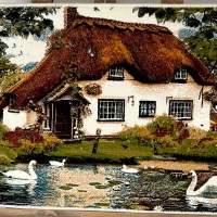 تابلو فرش منظره