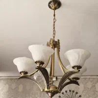 لوستر برنجی|لوستر و چراغ آویز|گلپایگان, |دیوار