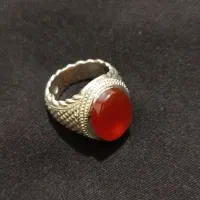 انگشتر نقره دستساز سنگ یمن اصل