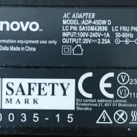 شارژر لپ تاپ ۲۰ ولت ۲.۲۵ آمپر لنوو مدل ADP-۴۵DW C