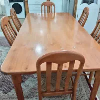 میز غدا خوری  6 نفره چوب  راش|میز و صندلی غذاخوری|شوش, |دیوار