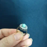 انگشتر زنانه فیروزه نیشابور اصل|جواهرات|خرم‌آباد, |دیوار