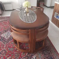 میز۶نفره بیضی تمیز|میز و صندلی غذاخوری|تهران, تهران پارس|دیوار