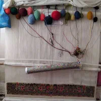 دارقالی با نخ نقشه همه چیز تکمیل مقداری بافت شده