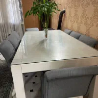 میزنهارخوری ۸ نفره چوب ترک|میز و صندلی غذاخوری|مشهد, سجاد شهر|دیوار