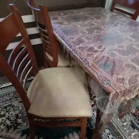 میزنهارخوری ۴نفره چوب گردو|میز و صندلی غذاخوری|دماوند, مسکن مهر گیلاوند|دیوار