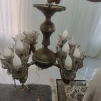 لوستر  چهار شاخه با ۱۲ تا لامپه کم مصرف