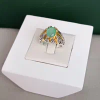 انگشتر زمرد زامبیا طبیعی|جواهرات|قم, سالاریه|دیوار