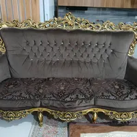 مبل سلطنتی روکش طلا و میز وسط و عسلی|مبلمان خانگی و میز عسلی|مرودشت, استادیوم‎|دیوار