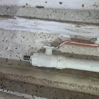 لوله گاز 1/2و3/4 به متراژ 22متر با دسته گاز آزر