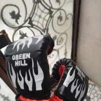 کیسه بوکس GREEN HILL همراه با دستکش بوکس|تجهیزات ورزشی|اسلامشهر, شهرک قائمیه|دیوار